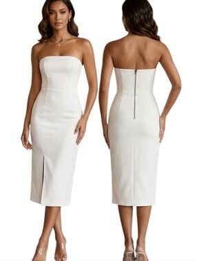 ALICE + OLIVIA "Sia" Asymmetrical Strapless Cocktail Dress - Size 6
